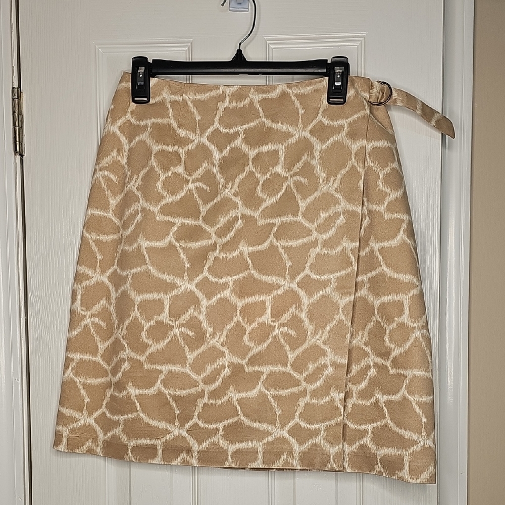 Emma James Giraffe Patterned A-Line‎ Skirt